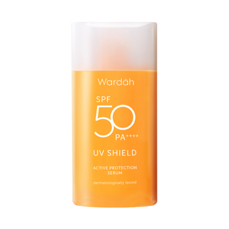 wardah uv shield active protection serum sunscreen spf50 pa++++